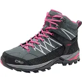 CMP Botas 'Rigel' gris basalto / rojo pastel / negro