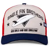 Coastal Gorra beige claro / navy / rojo sangre