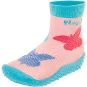 Playshoes Zapatos para playa y agua 'Schmetterlinge' azul / azul claro / rosa / frambuesa
