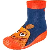 Playshoes Botas 'DIE MAUS Pirat' marino / naranja / langosta / negro