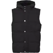 !Solid Chaleco negro