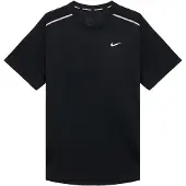 Nike Camiseta funcional 'MILER' negro / plata / blanco