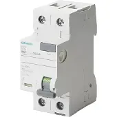 Siemens Interruptor diferencial 2x40A, modelo 5SV33146, tipo A, 40A, 1+N polos, 30mA, 230V, 2TE