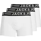 Jack & Jones Calzoncillo boxer 'Sense' negro / blanco