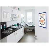 Durable marco de información Duraframe A4 autoadhesivo azul (2 unidades)