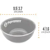 Petromax - Enamel Bowls size 160 ml, negro