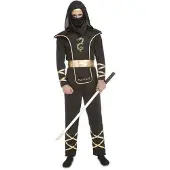 MOM Disfraz De Hombre Black Ninja