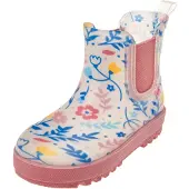 Playshoes Botas de lluvia beige claro / azul / curry / rosa