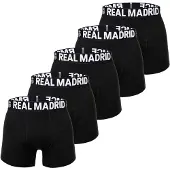 Real Madrid Calzoncillo boxer negro / blanco