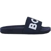BOSS Zapatos abiertos 'Aryeh' marino / blanco