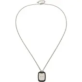 Armani Exchange Cadena negro / plata