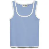 Vero Moda Top 'AWAlice' azul paloma / blanco