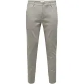 Only & Sons Pantalón chino 'ONSMark' piedra / offwhite
