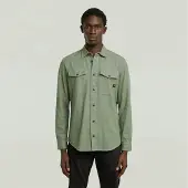 G-Star Camisa 'Marine Slim Shirt' verde