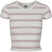 Urban Classics Camiseta azul / rosa / blanco
