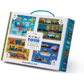 Crocodile Creek Puzzle Vehicles 72 Piezas