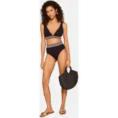 Love & roses Braga de bikini lavanda / rosa / rosa / negro