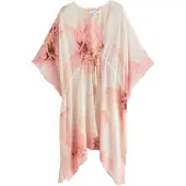 Next Vestido de playa marrón / rosa / pitaya / talco