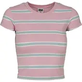Urban Classics Camiseta ópalo / rosa / blanco