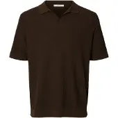 Selected Camiseta 'SLHMattis' marrón oscuro