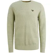 PME Legend Jersey 'Pullover in mouliné cotton' verde