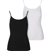 Urban Classics Top negro / blanco