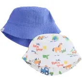 Next Sombrero azul violaceo / naranja claro / blanco