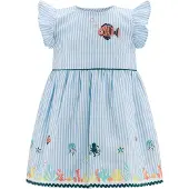 Happy girls Vestido azul claro / blanco