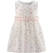 Happy girls Vestido crema / azul claro / amarillo / altrosa