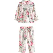 Next Pijama 'Cath Kidston' verde claro / rosa / rojo / blanco