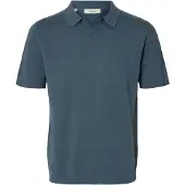 Selected Prenda De Manga Corta Camiseta De Polo De Punto Hombres Gris XXL