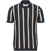 Blend Camiseta ' BHDarin Striped ' azul oscuro / moca