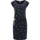 Ragwear Vestido de verano 'Penelope' azul oscuro / blanco