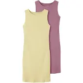 TWO SOON Vestido amarillo / lila