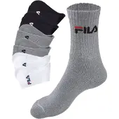 FILA Calcetines gris moteado / negro / blanco