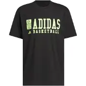 Adidas adidasCAMISETA ESTAMPADA DE BALONCESTO M Black / Lucid Lemon Hombre