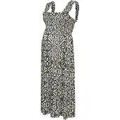 Vero moda Maternity Vestido 'VMMMenny' negro / blanco