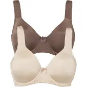 Bonprix Sujetador crema / chocolate