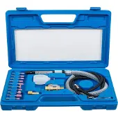 Bgs Kit de micro-amoladora de varilla neumática 3249, 17 piezas.