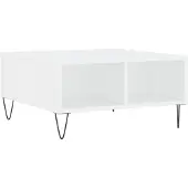 Syfax Mesa de centro madera de ingeniería blanco 60x60x30 cm