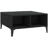 Syfax Mesa de centro madera contrachapada 60x60x30 cm