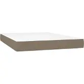 Syfax Colchón muelles ensacados firmeza media gris taupe 140x200x20cm