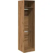 Syfax Armario de madera de ingeniería roble artesanal 50x50x200 cm