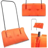 Kadax . Pala quitanieves, raspador de nieve, quitanieves naranja con ruedas