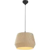Nordlux Lámpara colgante Dicte, atada a mano, Ø40cm, ámbar