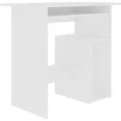 Syfax Escritorio de madera contrachapada blanco 80x45x74 cm