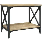 Syfax Mesa auxiliar madera contrachapada roble Sonoma 55x38x45 cm