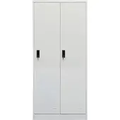 Syfax Armario de acero gris claro 80x50x180 cm