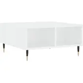Syfax Mesa de centro madera de ingeniería blanco 60x60x30 cm