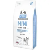 Brit Care Mini Sensitive, alimento para perros adultos de razas pequeñas, sabor a ternera y jabalí, 7 kg